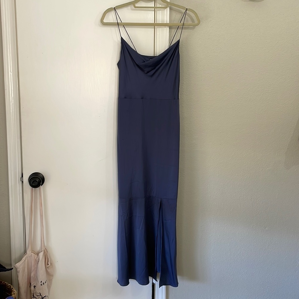 Intermix silk maxi blue dress